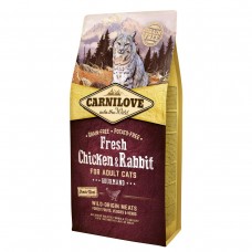 Корм для кішок Carnilove Fresh Chicken та Rabbit 6 кг з куркою та кроликом