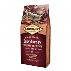 Корм для кішок великих порід Carnilove Large Breed Duck Turkey 6 кг з качкою та індичкою
