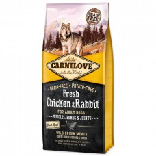 Сухой корм для взрослых собак Carnilove Fresh Chicken Rabbit 12 кг