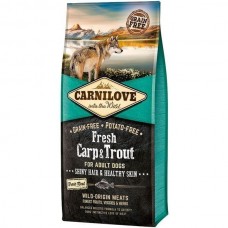 Сухой корм для взрослых собак Carnilove Fresh Carp Trout 12 кш