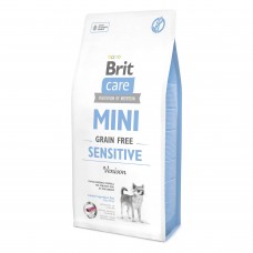 Сухой корм для взрослых собак миниатюрных пород с чувствительным пищеварением Brit Care Sensitive Grain Free 7 кг (8595602520183)