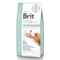 Сухой корм для взрослых Brit VetDiets при мочекаменной болезни с яйцом индейкой горохом и гречкой 12 кг (8595602528219)