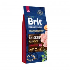 Сухой корм для пожилых собак крупных и гигантских пород Brit Premium Senior L+XL со вкусом курицы 15 кг (8595602526482)