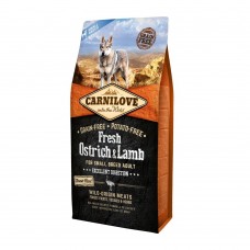 Сухий корм для дорослих собак дрібних порід Carnilove Fresh Ospich Lamb 6 кг