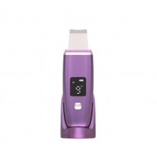 Ультразвуковой скрабер для лица Ultrasonic PL-C01 с двусторонней силиконовой насадкой Фиолетовый