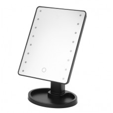 Настольное зеркало для макияжа SUNROZ с LED подсветкой Черное (hub_APnH59223)