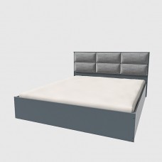Кровать двуспальная Эверест КЛ-1400 Лайт (с подъемным механизмом) 140х200 см Графит (EVR-4904)