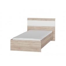 Односпальне ліжко Еверест Соната-900 сонома + білий