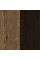 Ліжко Меблі Сервіс Вероніка 160х200 з ламелями + 2 тумбочки Дуб април + Венге темний (203.6х146.4х85.2 см) (6620011)