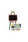 Детский мольберт для рисования Doloni 110-130 с аксессуарами оранжево-зелёный 013777/3