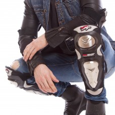 Комплект мотозахисту (коліно, гомілка + передпліччя, лікоть) 4шт PRO BIRER MS-1234 (PVC, метал, чорний) (PT1614)