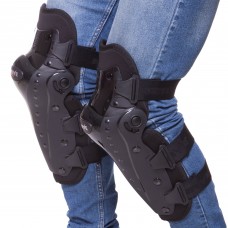 Мотозахист (коліно, гомілка) 2шт NERVE MS-0736 (пластик, PL, чорний) (PT1634)