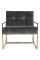 Мягкое кресло на металлическом каркасе JecksonLoft Шик Темно-серый 039