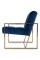 Мягкое кресло на металлическом каркасе JecksonLoft Шик Синий 039