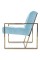 Мягкое кресло на металлическом каркасе JecksonLoft Шик Голубой 039