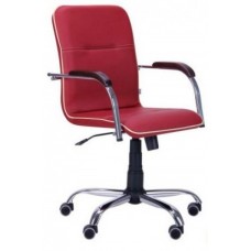 Офисное кресло руководителя Richman Самба Флай 2210 Хром М1 Tilt Красное