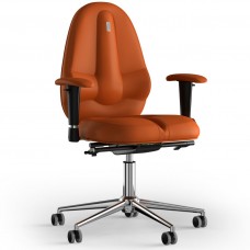 Кресло KULIK SYSTEM CLASSIC Экокожа без подголовника без строчки Оранжевый (12-909-BS-MC-0210)