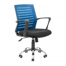Офісне крісло керівника Richman Flash Хром M1 Tilt Чорно-синій
