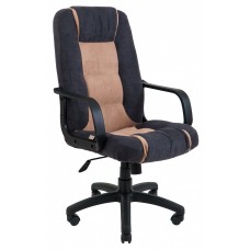 Офисное кресло руководителя Richman Челси Мисти Dark Grey-Cream Пластик М3 MultiBlock Серо-бежевое
