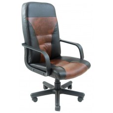 Офисное Кресло Руководителя Richman Сиеста Титан Firenze-Black Пластик Рич М1 Tilt Черно-коричневое