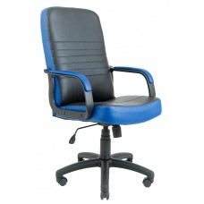 Офисное Кресло Руководителя Richman Приус Флай 2230/2227 Пластик Рич М1 Tilt Черно-синее