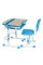 Комплект парти та стільця для школяра FunDesk Sorrico 705 x 545 x 540-760 мм Blue