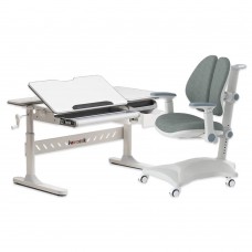 Комплект парта-трансформер Fundesk Fiore Grey + кресло Cubby Magnolia Grey (25154743-5765590)