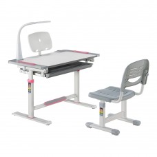Комплект парта + стілець трансформери FunDesk Littonia 800x505x547-72 7 мм Pink
