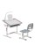 Комплект парта + стілець трансформери FunDesk Littonia 800x505x547-72 7 мм Pink