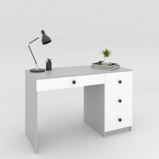 Письмовий стіл Gusar Арт 1200х600х750 мм Білий/Сірий