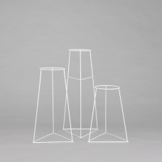 Комплект металлических подставок для цветов и вазонов Adore Décor Скандинавские 3 шт Белый