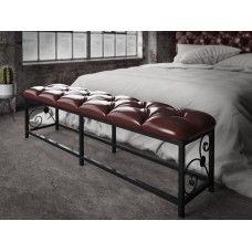 Пуф ліжковий Tenero Кадіс 1150х370х450 мм Чорний з коричневим (1000002135)