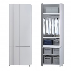 Шкаф для одежды DiPortes "Портленд" К-824-L Белый (80/230/56) МДФ