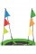 Садова гойдалка - гніздо Outtec XXL з прапорцями зелений