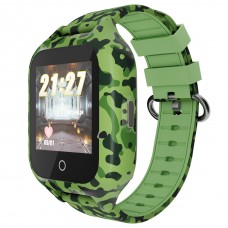 Детские водонепроницаемые GPS часы с видеозвонком MYOX MX-72GRW 4G Камуфляж