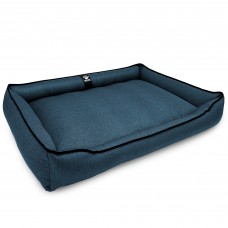 Лежак для собак всех пород EGO Bosyak Рогожка XL 105x80 Синий (спальное место для больших собак)