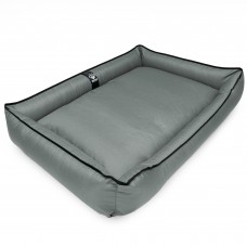 Лежак ліжко для собак всіх порід EGO Bosyak Waterproof XL 105х80 Сірий (спальне місце для великих собак)