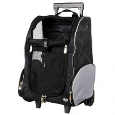 Сумка-рюкзак для маленьких животных Trixie T-Bag Trolley на колёсах до 8 кг Черный