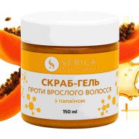 Скраб-гель проти вростання волосся Papain gel-scrub з папаїном 150мл