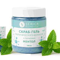 Скраб-гель против врастания волос Papain gel-scrub c папаином и ментолом 150мл