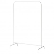 Вешалка стойка для одежды IKEA MULIG 151х99х46 см Белая (601.794.34)