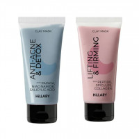 Набір глиняних масок для обличчя та шиї Hillary Clay Mask Set, 2×90 мл