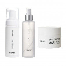 Набор с пенкой, тоником и кремом для лица Hillary Face Care Set
