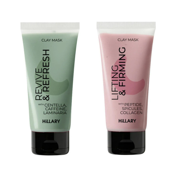 Набір глиняних масок для догляду за шкірою обличчя Hillary Clay Mask Duo