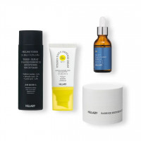 Набір із тонером, сироваткою, кремом та сонцезахисним засобом Hillary Face Care Set