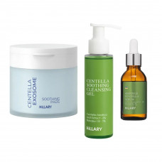 Набор с центеллой: гель, тонер-пэды и сыворотка Hillary Centella Face Care Set