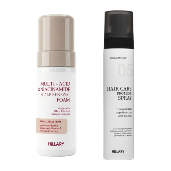 Набор для глубокой очистки кожи головы и защиты волос Hillary Deep Scalp Cleansing Hair Protection Set