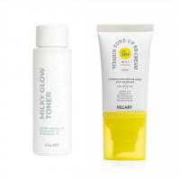 Набір для рівного тону та щоденного захисту SPF30+ Ivory HiLLARY Set for Even Skin Tone & Daily SPF30+ Protection