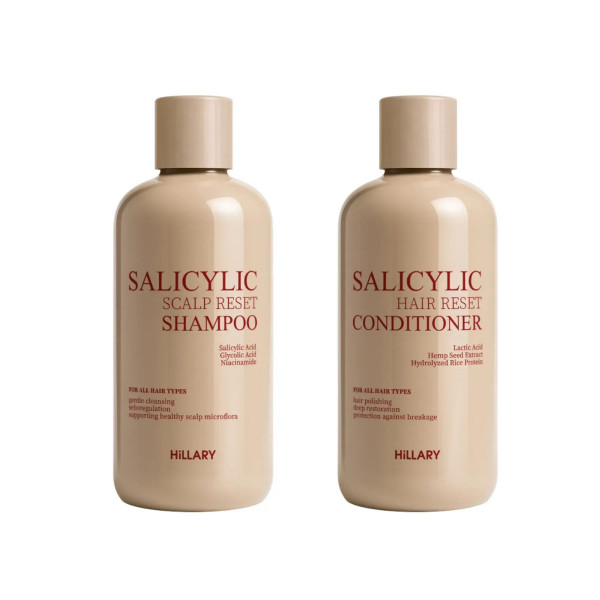 Набор для восстановления волос и кожи головы с салициловой кислотой Hillary Salicylic Hair Scalp Restoration Set