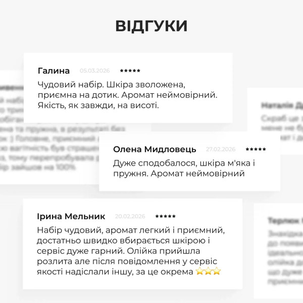 Набор против растяжек и для улучшения упругости кожи